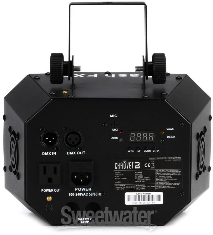 Chauvet Dj Wash Fx 2 Tri Color Rgb Wash Effect Reviews Sweetwater