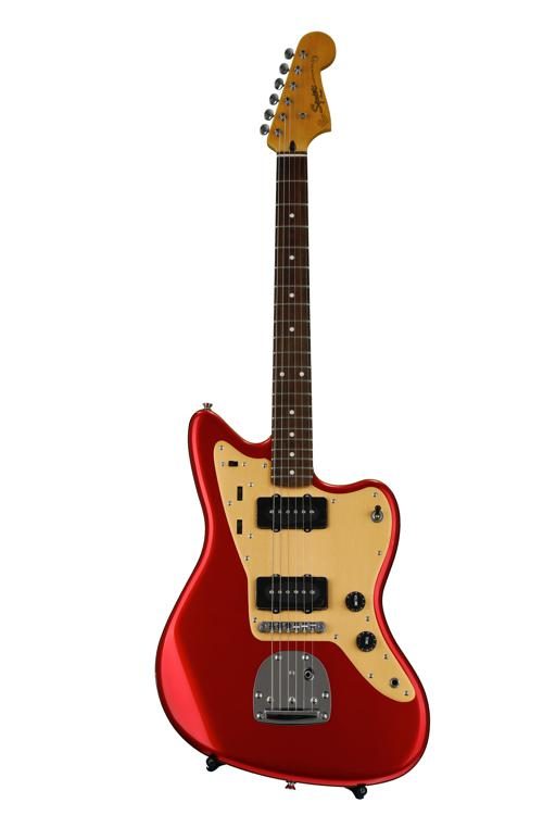 Squier by Fender Deluxe Jazzmaster Stop-Tail Candy Apple Red