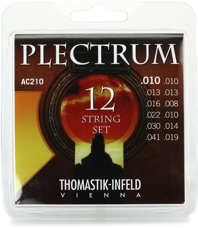 D E A D E G Thomastik-Infeld AC210 Acoustic Guitar Strings: Plectrum Series 12 String Set E E D D G A 