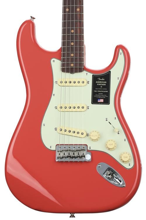 rivaal Tijdens ~ cocaïne Fender American Vintage II 1961 Stratocaster Electric Guitar - Fiesta Red |  Sweetwater