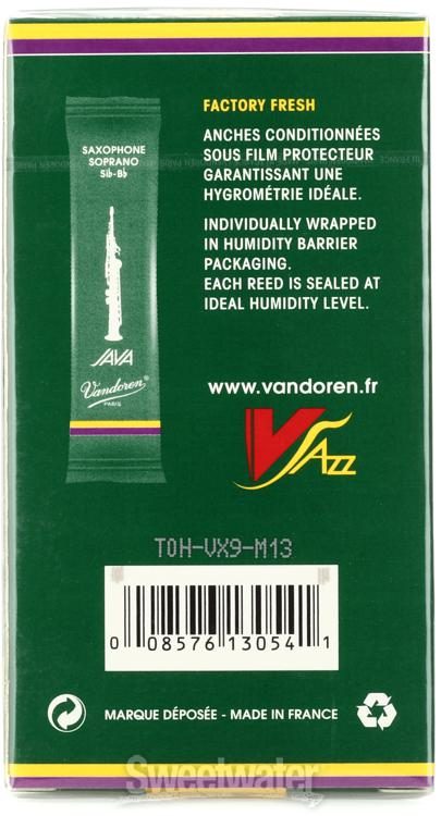 Vandoren SR7125 V16 10 Anches pour Saxophone Soprano 2,5