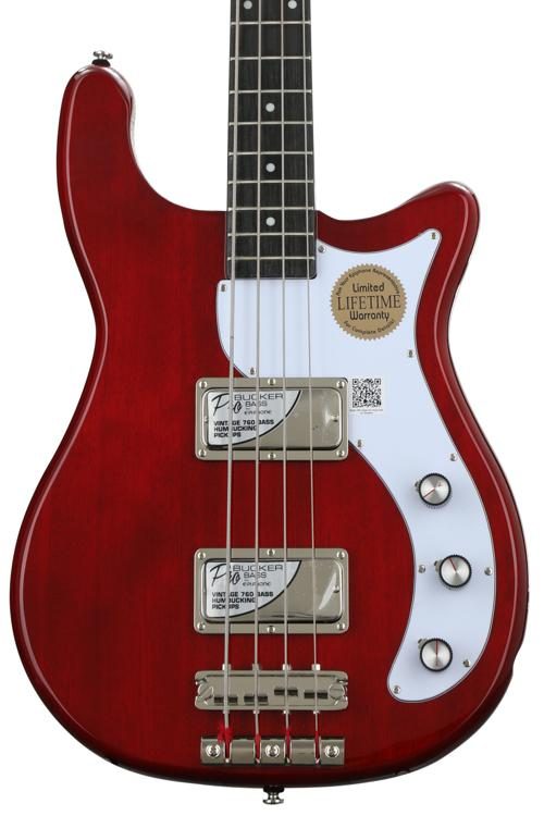 epiphone embassy pro bass dark cherry