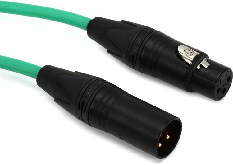 Pro Co Quad XLR Cable 20 foot Green Sweetwater