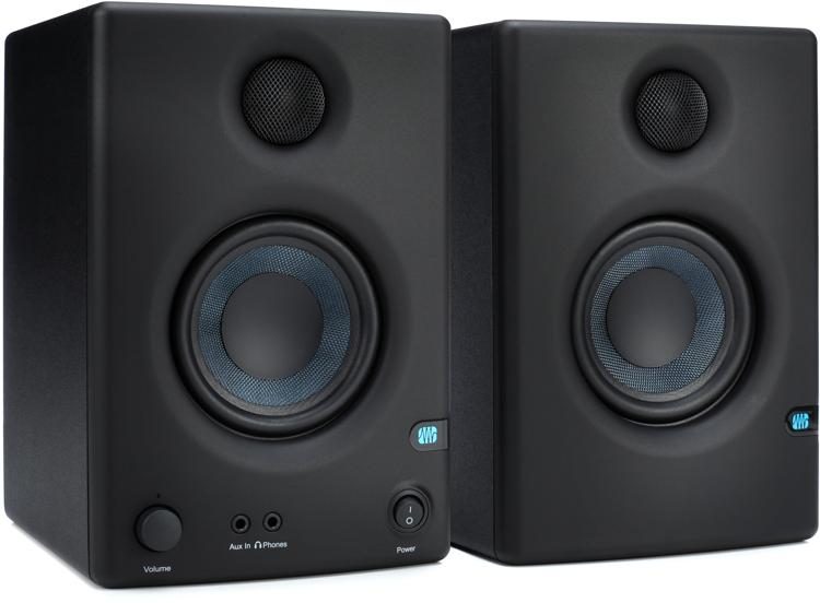 Resultado de imagen para PreSonus Eris E3.5 - 3.5" Professional Multimedia Reference Monitors with Acoustic Tuning (Pair)