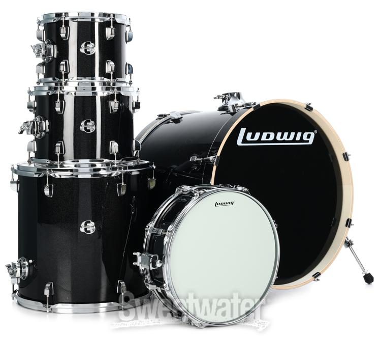 Ludwig Element Evolution LCEE220 5-piece Complete Drum Set with 
