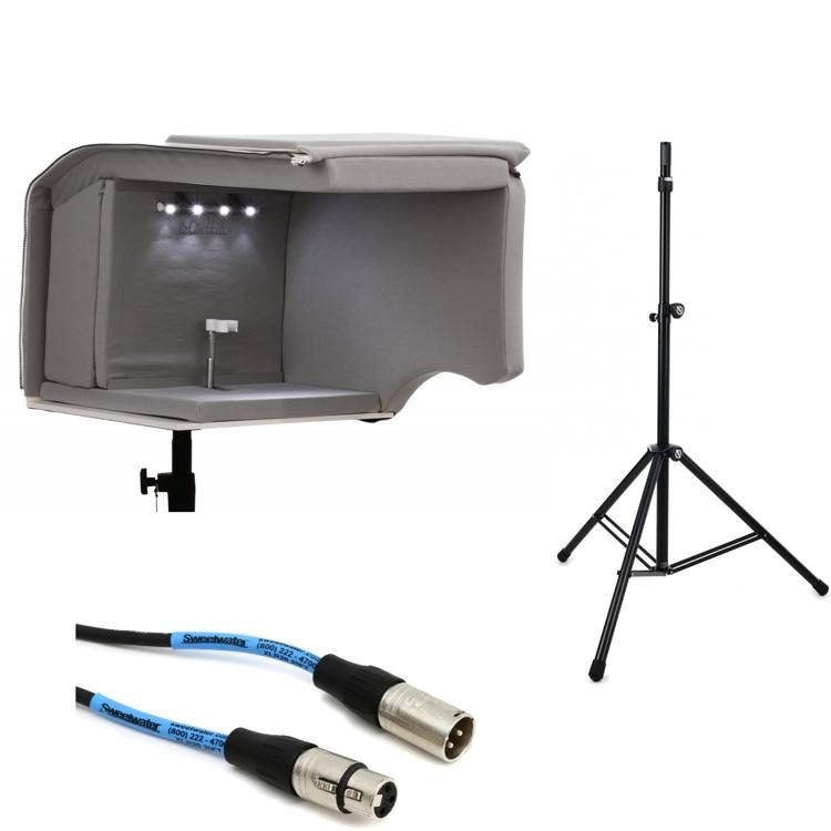ISOVOX 2 Home Vocal Booth with Stand and Cable - White | Sweetwater