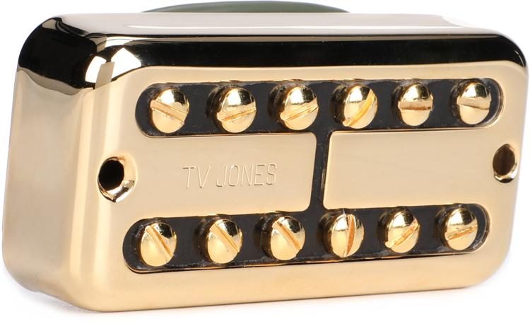 TV Jones Power'Tron Neck Humbucker Pickup - Gold