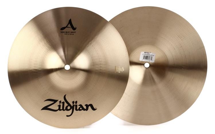 Zildjian 12 inch A Zildjian New Beat Hi-hat Cymbals