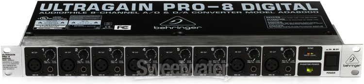 Behringer UltraGain Pro-8 Digital ADA8000 | Sweetwater