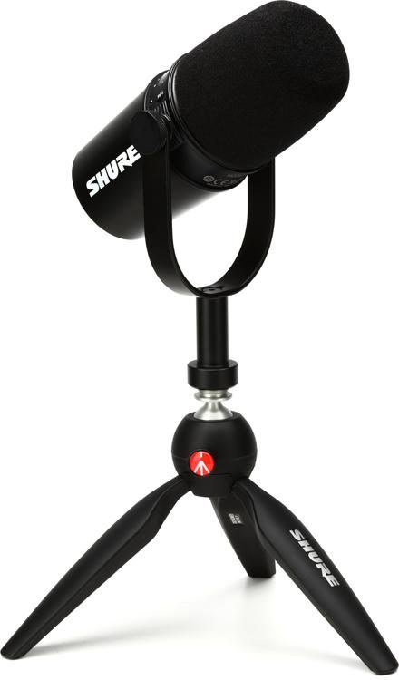 Andere plaatsen verkeer Afhankelijk Shure MV7 USB Podcast Microphone and Stand | Sweetwater