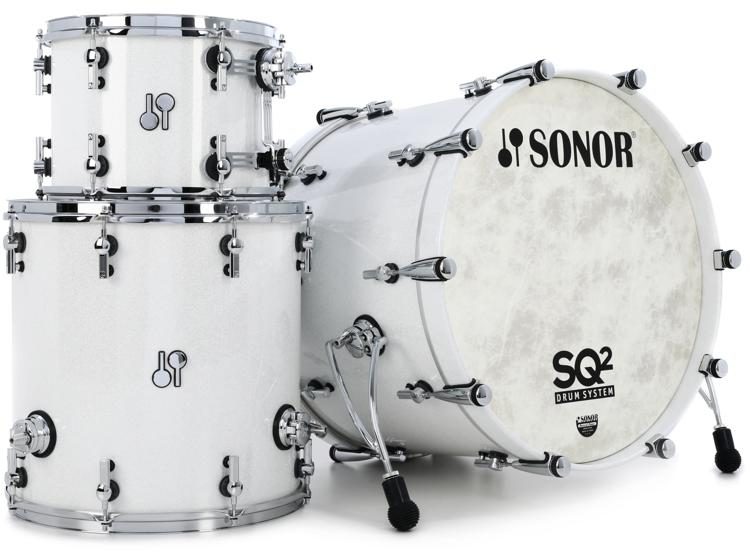 Sonor SQ2 Beech 3-piece Shell Pack - White Sparkle