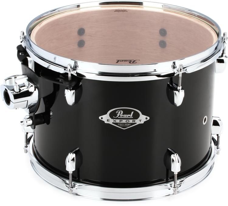 Pearl Export EXX Mounted Tom Jet Black 13 Inches X 9 Inches 
