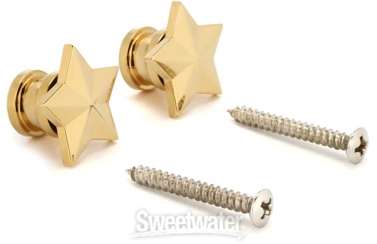 GP630G Grover Gold Star Style Artist Strap Buttons