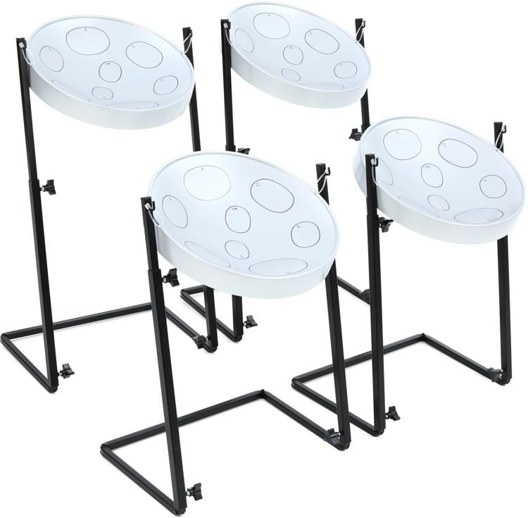 Panyard Jumbie Jam Steel Drum Educators - Silver, 4-pack