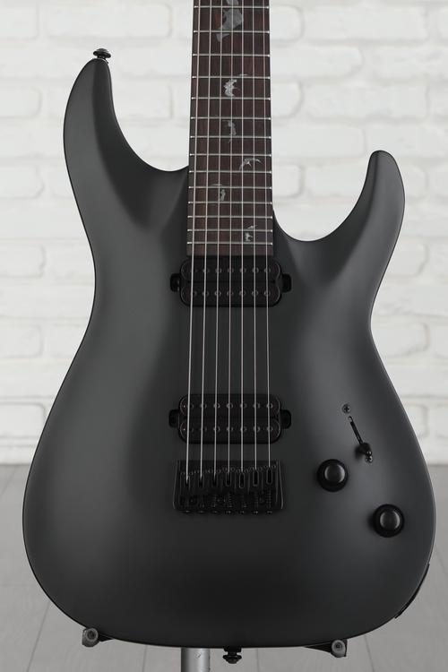 Schecter Damien-7 SBK Electric Guitar - Satin Black