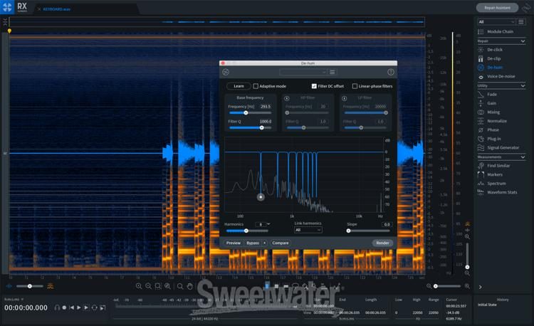 Izotope Rx 8 Elements Audio Repair Software Sweetwater