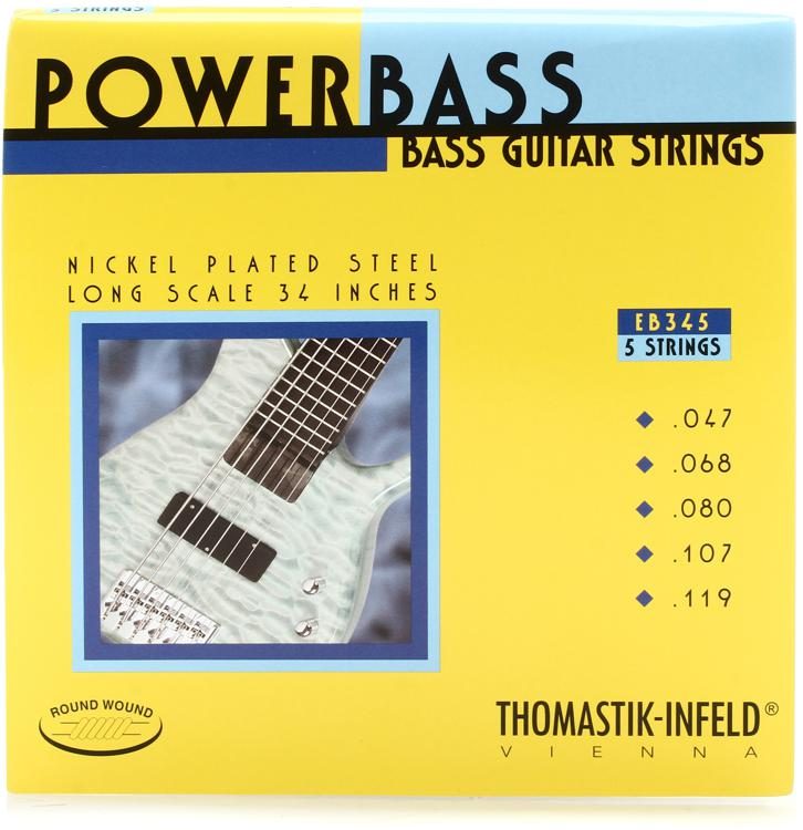 Thomastik-Infeld EB345 Powerbass Bass Guitar Strings - .047-.119 5 