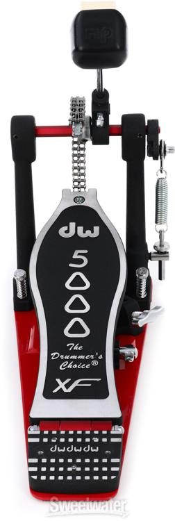 DW DWCP5000AD4XF 5000 Series Accelerator Single Bass Drum Pedal with  Extended Footboard