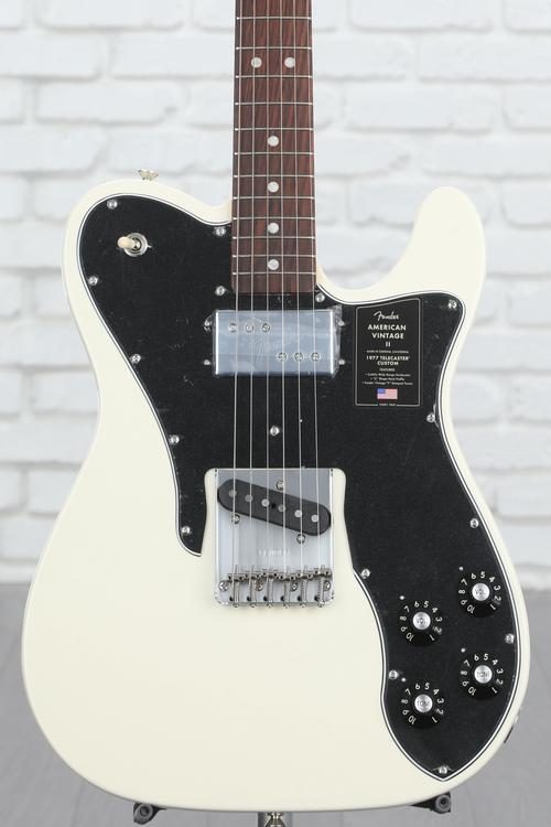 Fender American Vintage II 1977 Telecaster Custom Electric Guitar - Olympic  White with Rosewood Fingerboard