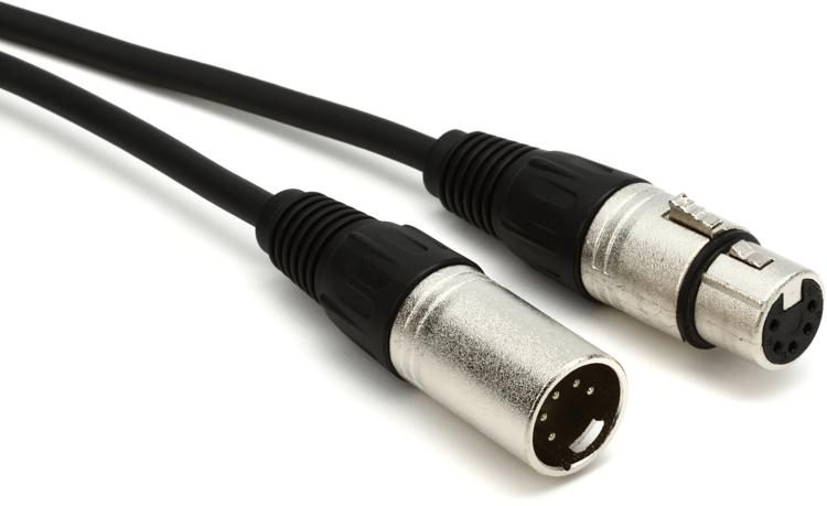 Hosa DMX-503 5-pin/3-conductor DMX Cable - 3 foot | Sweetwater