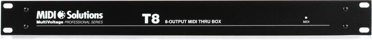 MIDI Solutions MultiVoltage T8 1-in 8-out MIDI Through Box ...
