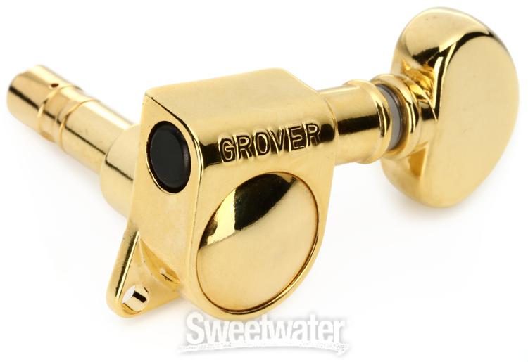 Grover 406G Mini Locking Rotomatic Tuners - 3+3 Gold | Sweetwater