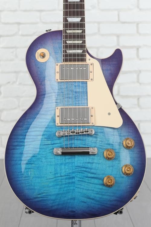 Gibson Les Paul Standard '50s Figured Top Electric Guitar - Blueberry ...