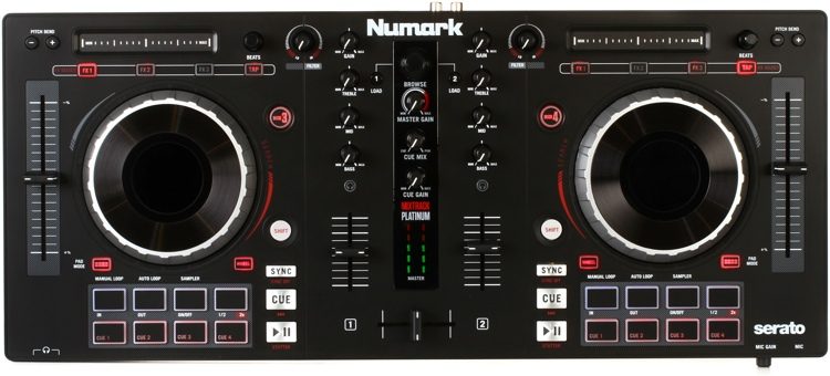 Numark Mixtrack Platinum 4-channel DJ Controller | Sweetwater