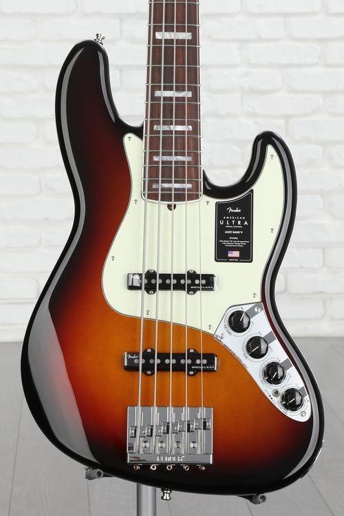 Fender American Ultra Jazz Bass V - Ultraburst with Rosewood 