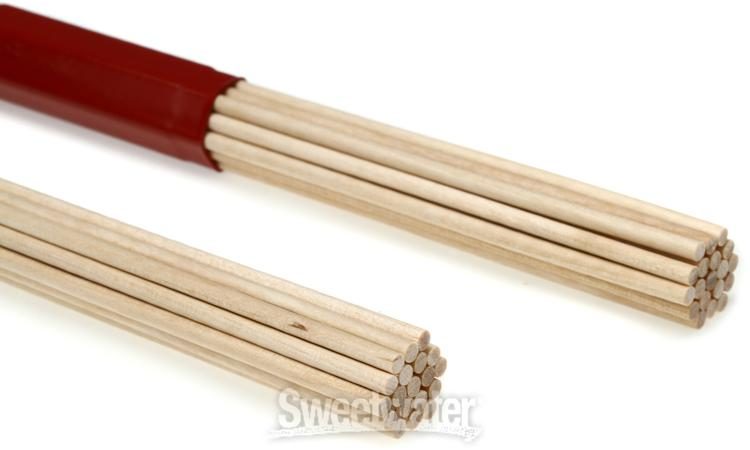 Donner Hot Rods Drumsticks with 19 Fine Birch Dowels Intended for Drum Kit Use 2 Packs Black Smooth Grip for Easy Use 