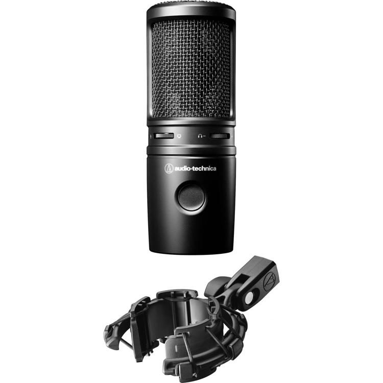 meteor massefylde global Audio-Technica AT2020USB-X Cardioid Condenser USB Microphone with  Shockmount Bundle | Sweetwater