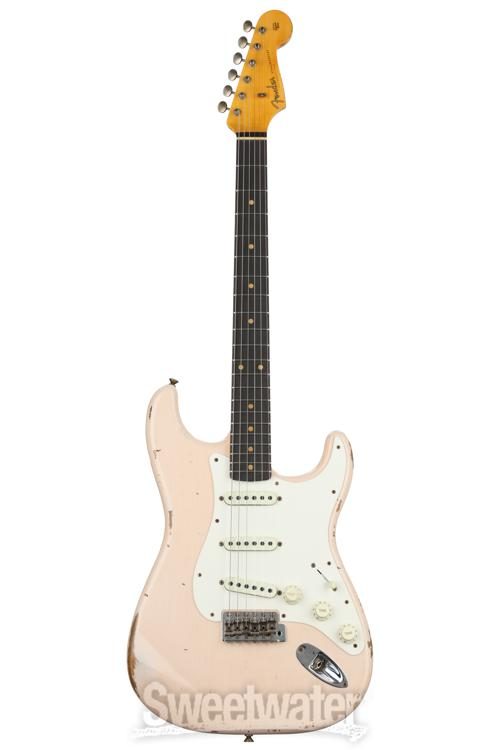Fender Custom Shop Limited-edition 1959 Stratocaster Relic Electric Guitar  - Super Faded Aged Shell Pink