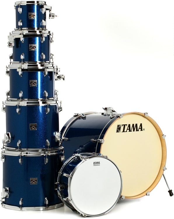 Tama Superstar Classic CK72S 7-piece Shell Pack with Snare Drum - Indigo  Sparkle
