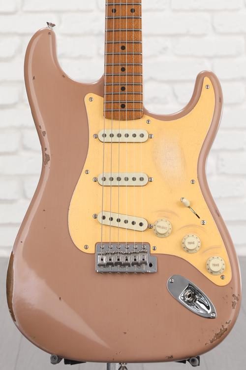 Fender Custom Shop Limited-edition Roasted '56 Stratocaster Relic Electric  Guitar - Shell Pink