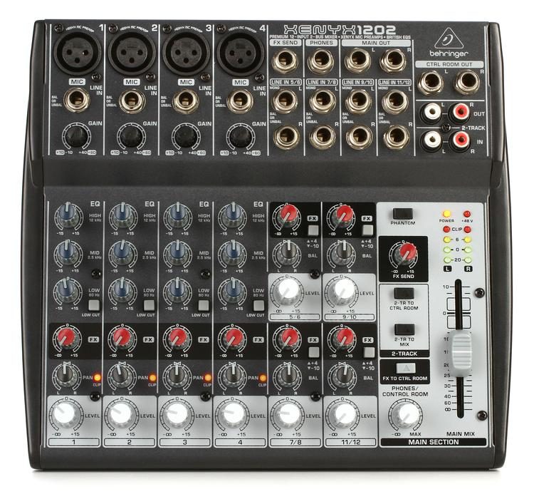 Behringer Xenyx 1202 8-channel Analog Mixer | Sweetwater