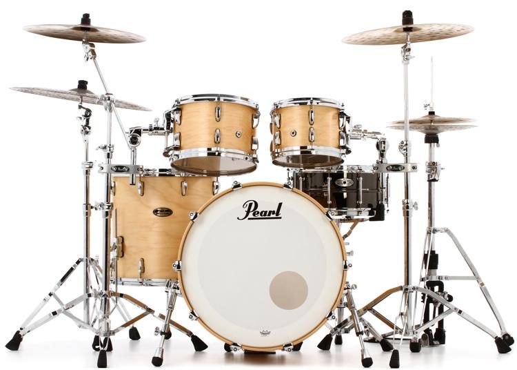 Pearl Masters Maple/Gum MMG924XSP/C 4-piece Shell Pack - Hand Rubbed  Natural Maple