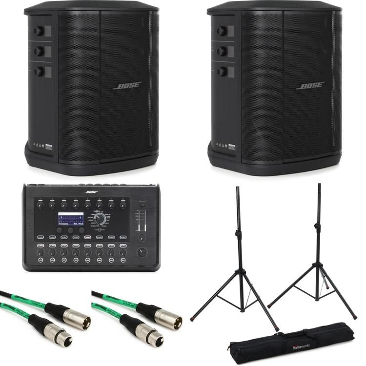 Bose S1 Pro+ Multi-position PA System and T8S 8-Channel Mixer Stand Bundle