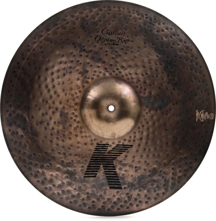 Zildjian 21 inch K Custom Organic Ride Cymbal | Sweetwater