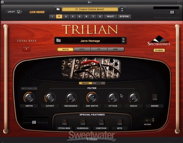 Spectrasonics Trilian 1.5 Bass Virtual Instrument Software