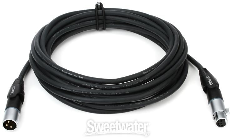 D'Addario PW-MS-25 Custom Series Microphone Cable - 25 foot with Swivel XLR  Connectors | Sweetwater