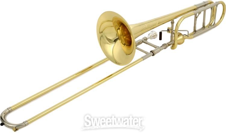 SE SHIRES TBQ30YA Q-Series Axial F-Attachment Trombone Lacquer Gold Brass  Bell