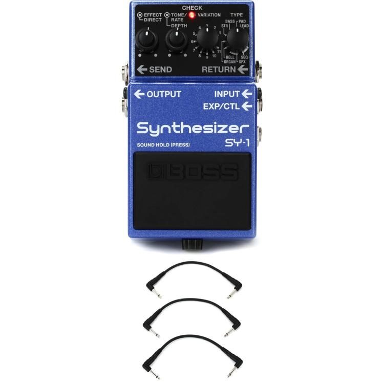 Udled violet Bekostning Boss SY-1 Guitar Synthesizer Pedal with 3 Patch Cables | Sweetwater