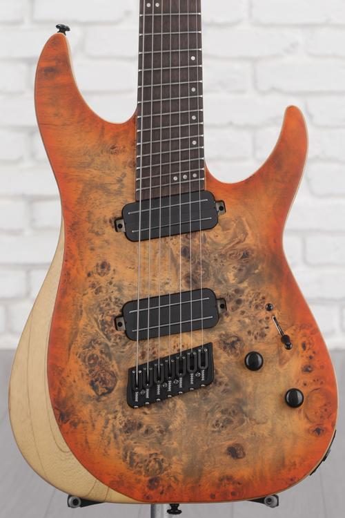 Schecter Reaper-7 Multiscale - Satin Inferno Burst