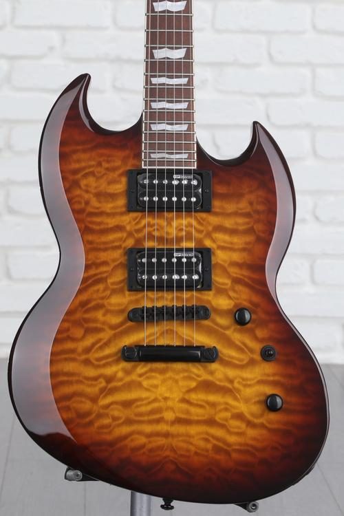 ESP LTD Viper-256 Electric Guitar - Dark Brown Sunburst