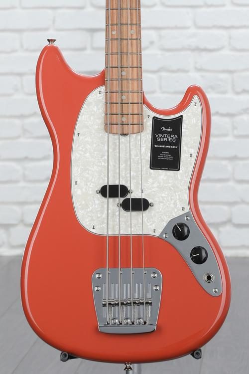 Fender Vintera '60s Mustang Bass - Fiesta Red | Sweetwater