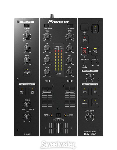 Pioneer DJ DJM-350 2-channel DJ Mixer | Sweetwater