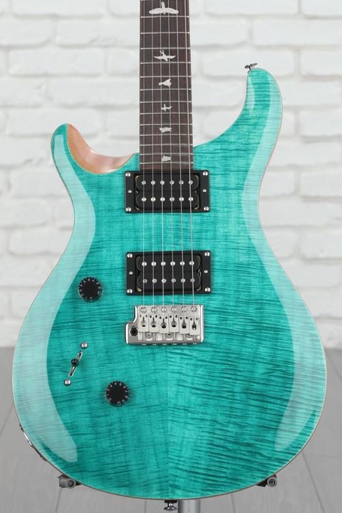 PRS SE Custom 24 Left-handed Electric Guitar - Turquoise | Sweetwater