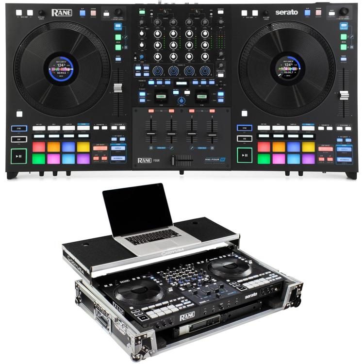 Rane Four 4-channel DJ Controller and Odyssey Glide-style Flight Case ...