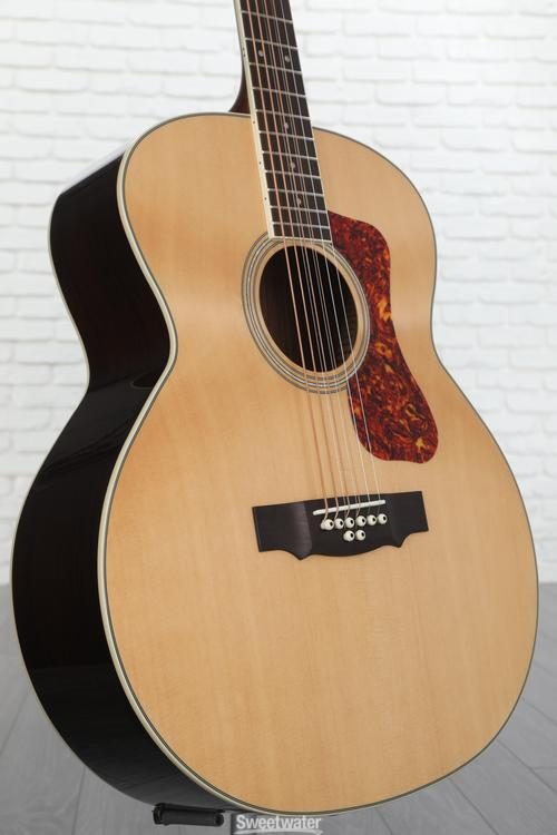 Guild BT-258E Baritone Deluxe Acoustic-Electric Guitar - Natural ...