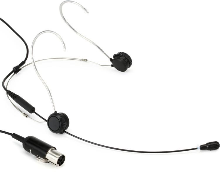 オーディオ機器 イヤフォン Shure TwinPlex TH53B/O-MTQG Omnidirectional Headset Microphone with TA4F  Connector - Black